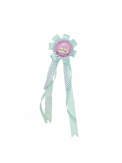 1JINN STUDIOxSNOOPY Collaboration Ribbon Badge Brooch Hair Clips【s0000016600】