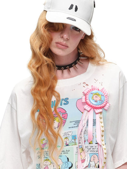 1JINN STUDIOxSNOOPY Collaboration Dog-Eared Baseball Cap【s0000016601】