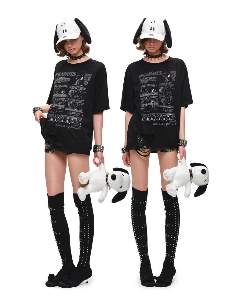 1JINN STUDIOxSNOOPY Collaboration Dog-Eared Baseball Cap【s0000016601】