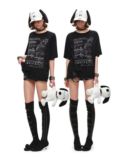 1JINN STUDIOxSNOOPY Collaboration Dog-Eared Baseball Cap【s0000016601】