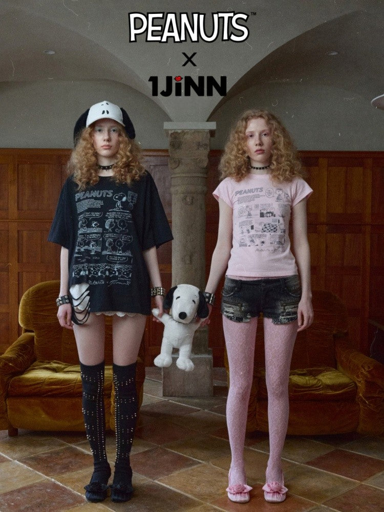 1JINN STUDIOxSNOOPY Collaboration Dog-Eared Baseball Cap【s0000016601】