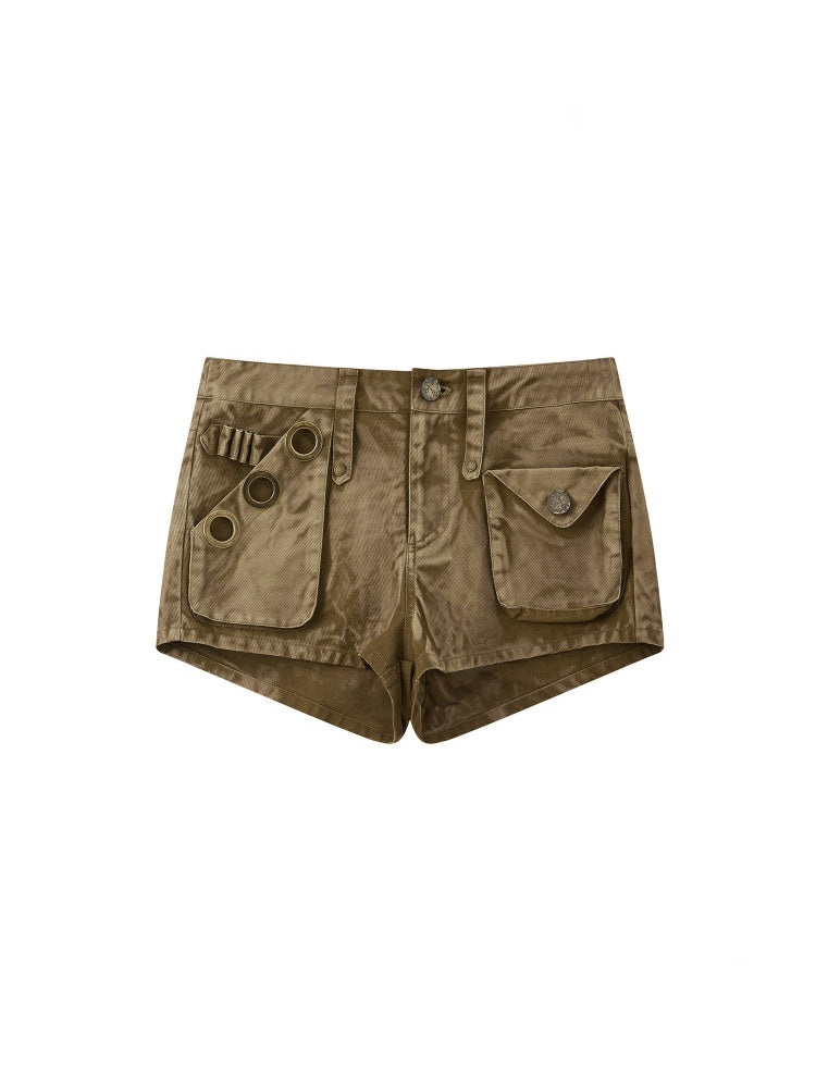 Retro Tie-Dye Slim Shorts Pants【s0000016737】