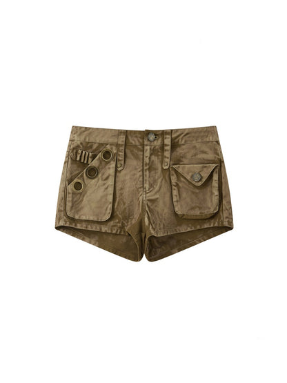 Retro Tie-Dye Slim Shorts Pants【s0000016737】