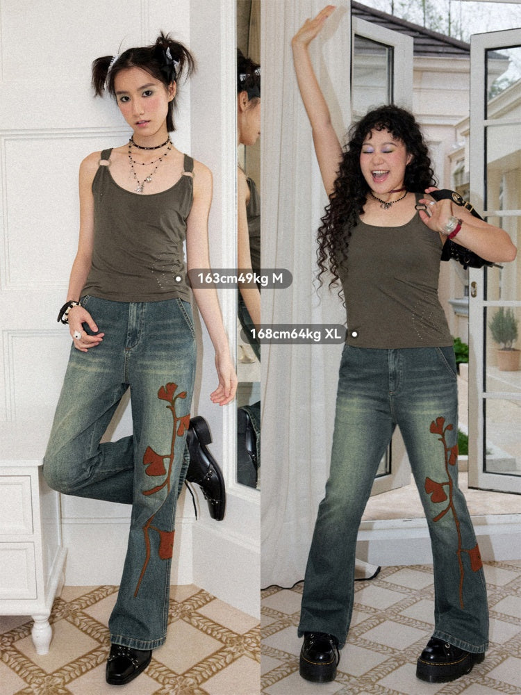 Metal Ring Rhinestone Camisole【s0000016750】