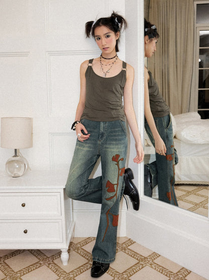 Metal Ring Rhinestone Camisole【s0000016750】