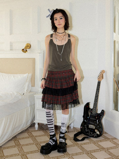 Metal Ring Rhinestone Camisole【s0000016750】