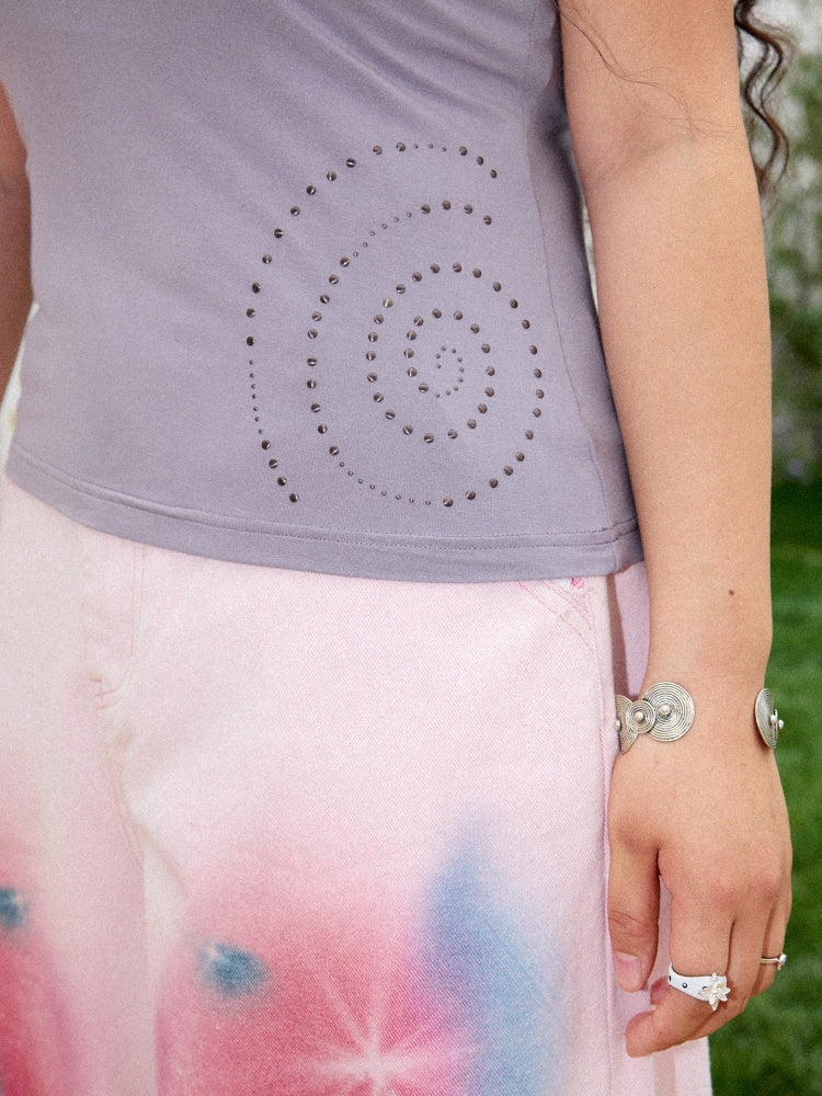 Metal Ring Rhinestone Camisole【s0000016750】