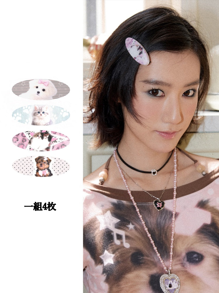 Childlike Cute Pet Series Animal Print Hair Accessories【s0000016752】