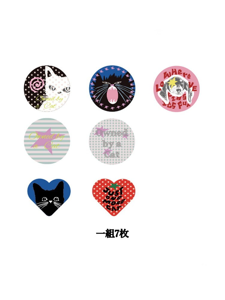 Cute Pet Planet Design Childlike Animal Print Badge【s0000016753】