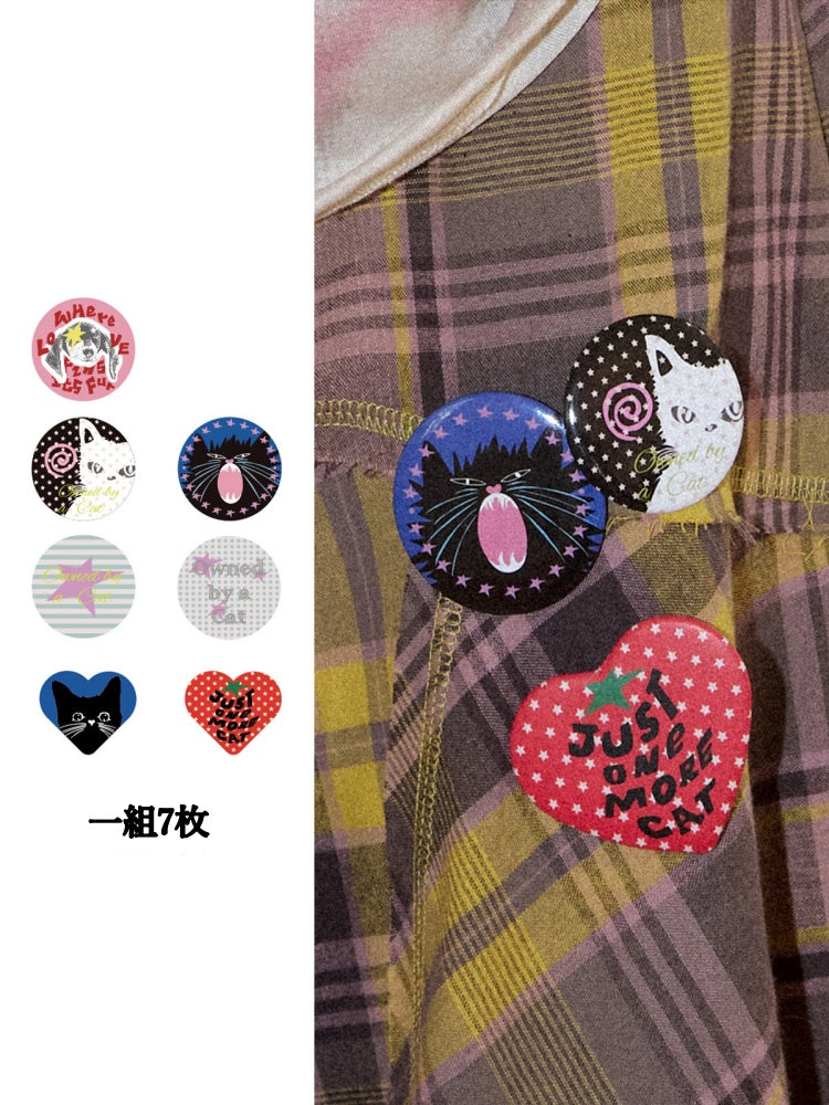 Cute Pet Planet Design Childlike Animal Print Badge【s0000016753】