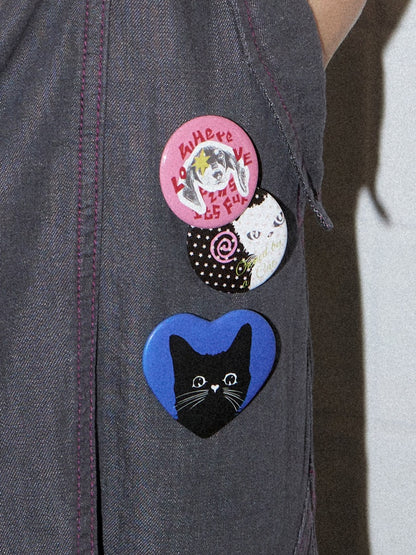 Cute Pet Planet Design Childlike Animal Print Badge【s0000016753】