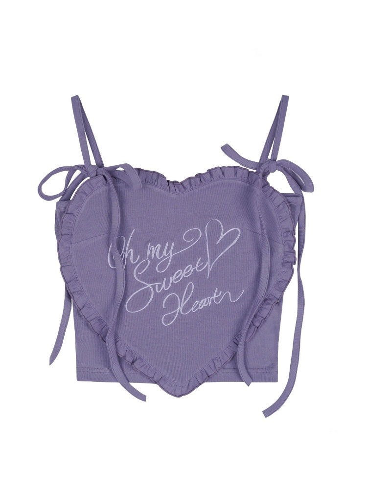 3D Ruffle Heart Camisole【s0000016756】