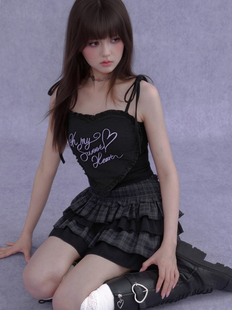 3D Ruffle Heart Camisole【s0000016756】