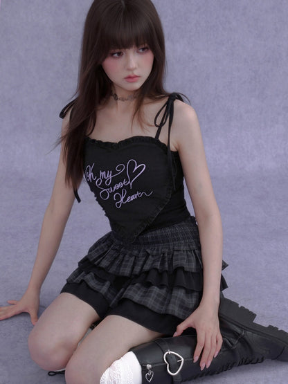 3D Ruffle Heart Camisole【s0000016756】