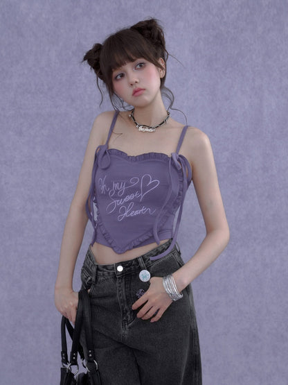 3D Ruffle Heart Camisole【s0000016756】