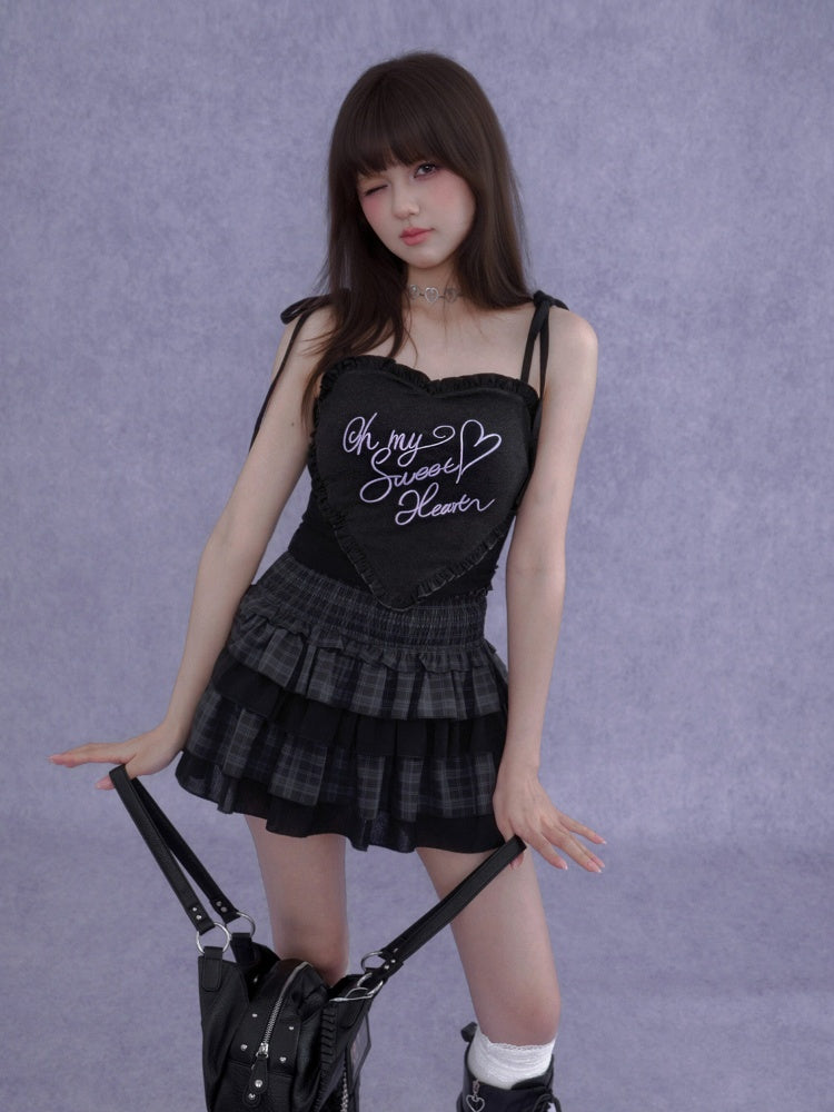 3D Ruffle Heart Camisole【s0000016756】