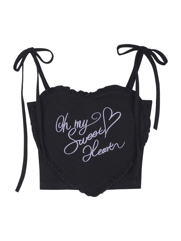 3D Ruffle Heart Camisole【s0000016756】