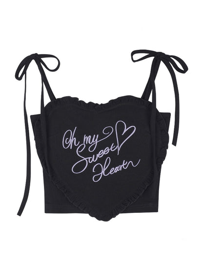 3D Ruffle Heart Camisole【s0000016756】