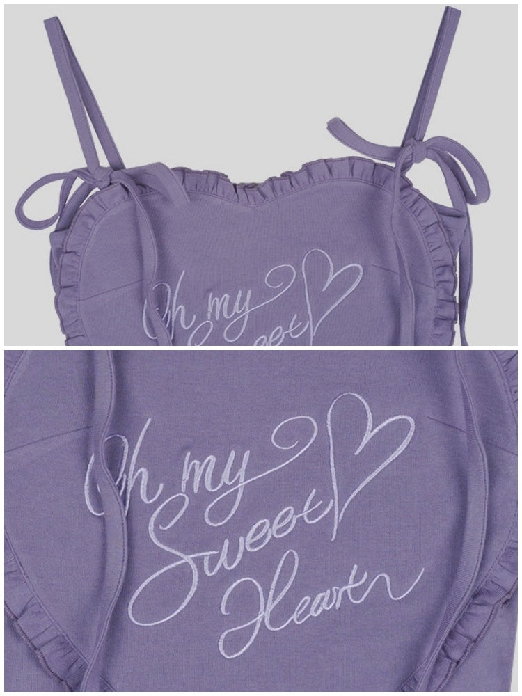 3D Ruffle Heart Camisole【s0000016756】