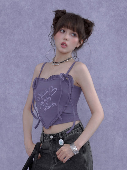 3D Ruffle Heart Camisole【s0000016756】