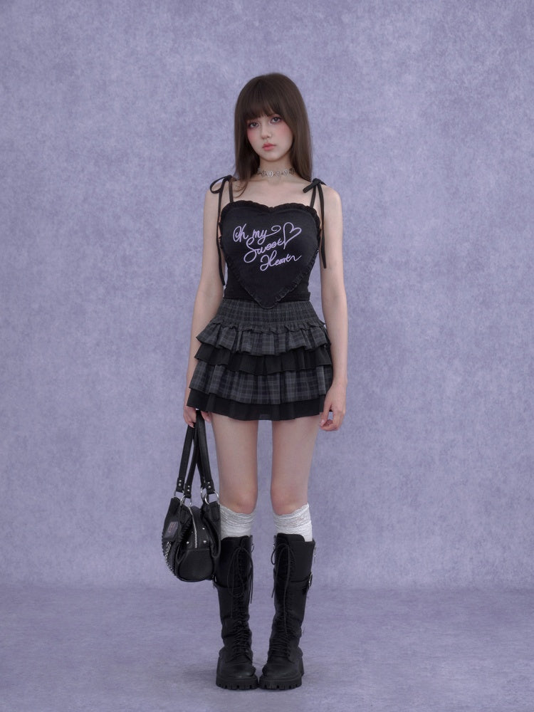 3D Ruffle Heart Camisole【s0000016756】