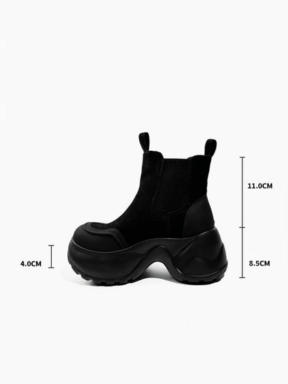 British Style Vintage Platform Short Tube Martin Boots【s0000016765】