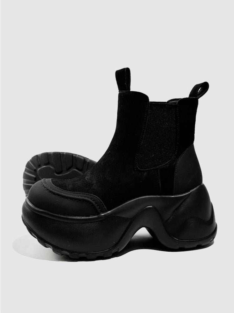 British Style Vintage Platform Short Tube Martin Boots【s0000016765】