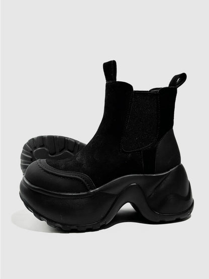 British Style Vintage Platform Short Tube Martin Boots【s0000016765】