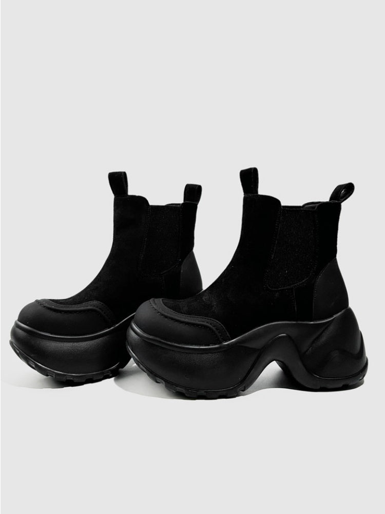 British Style Vintage Platform Short Tube Martin Boots【s0000016765】