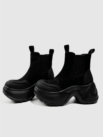 British Style Vintage Platform Short Tube Martin Boots【s0000016765】