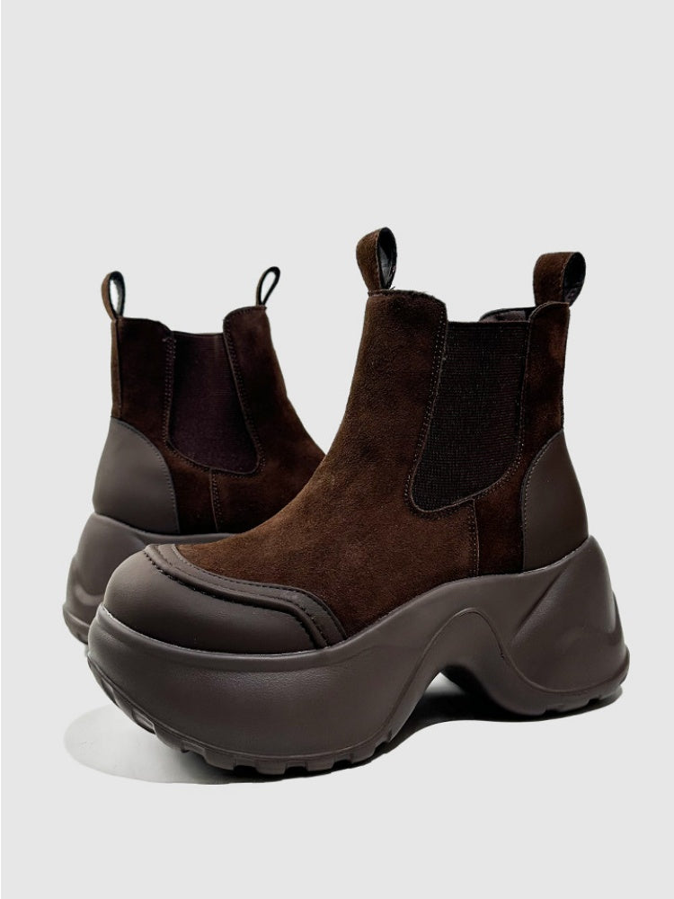 British Style Vintage Platform Short Tube Martin Boots【s0000016765】