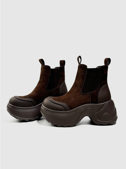 British Style Vintage Platform Short Tube Martin Boots【s0000016765】