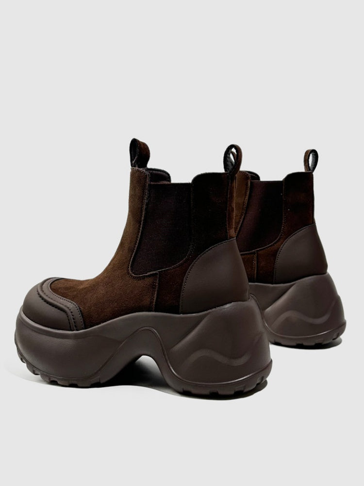 British Style Vintage Platform Short Tube Martin Boots【s0000016765】