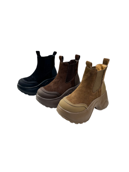 British Style Vintage Platform Short Tube Martin Boots【s0000016765】