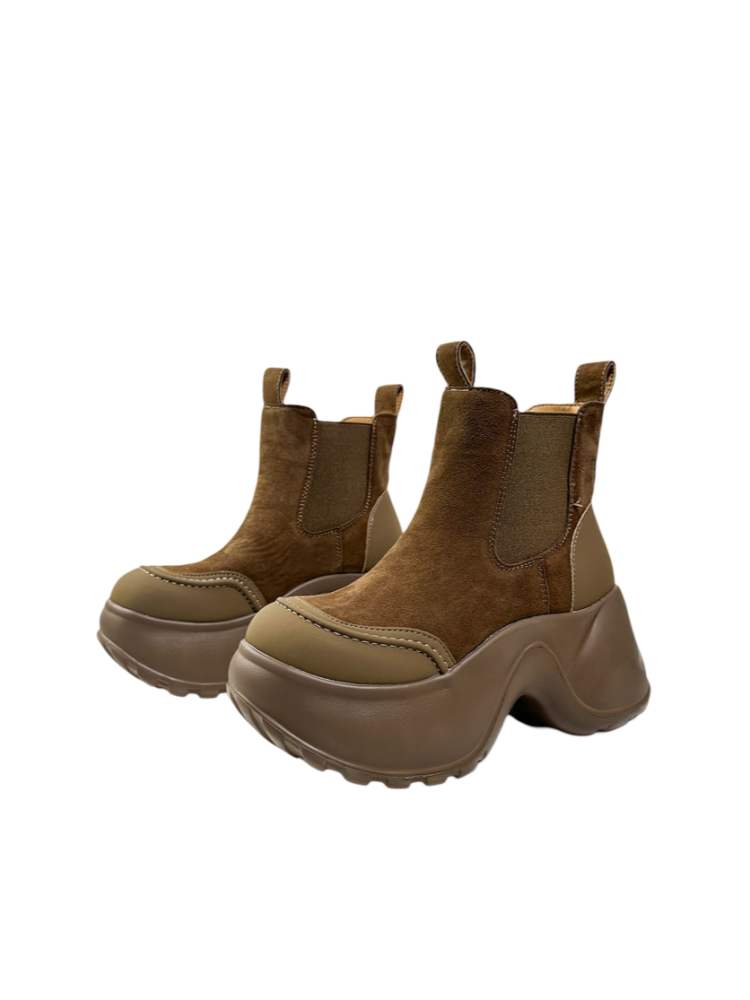 British Style Vintage Platform Short Tube Martin Boots【s0000016765】