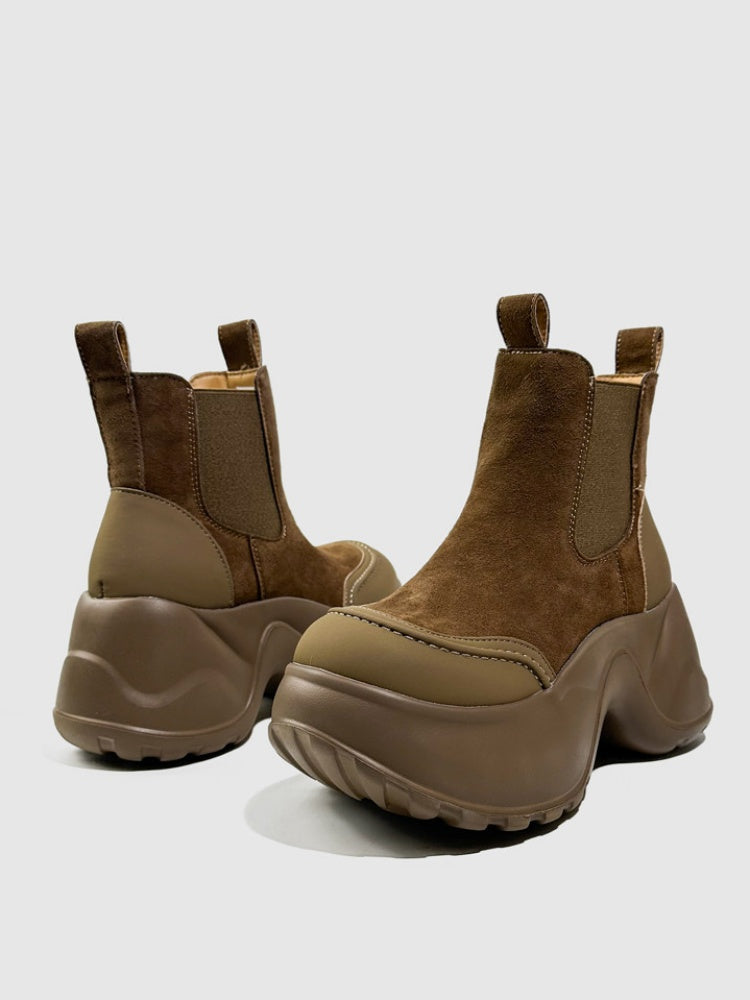 British Style Vintage Platform Short Tube Martin Boots【s0000016765】