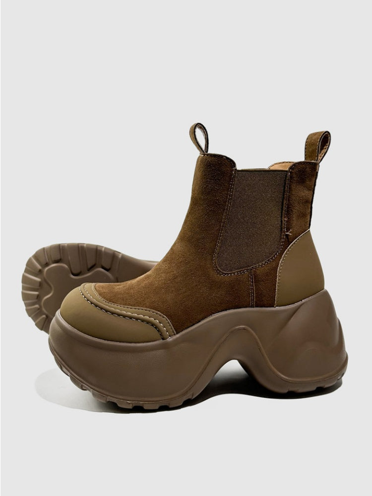British Style Vintage Platform Short Tube Martin Boots【s0000016765】