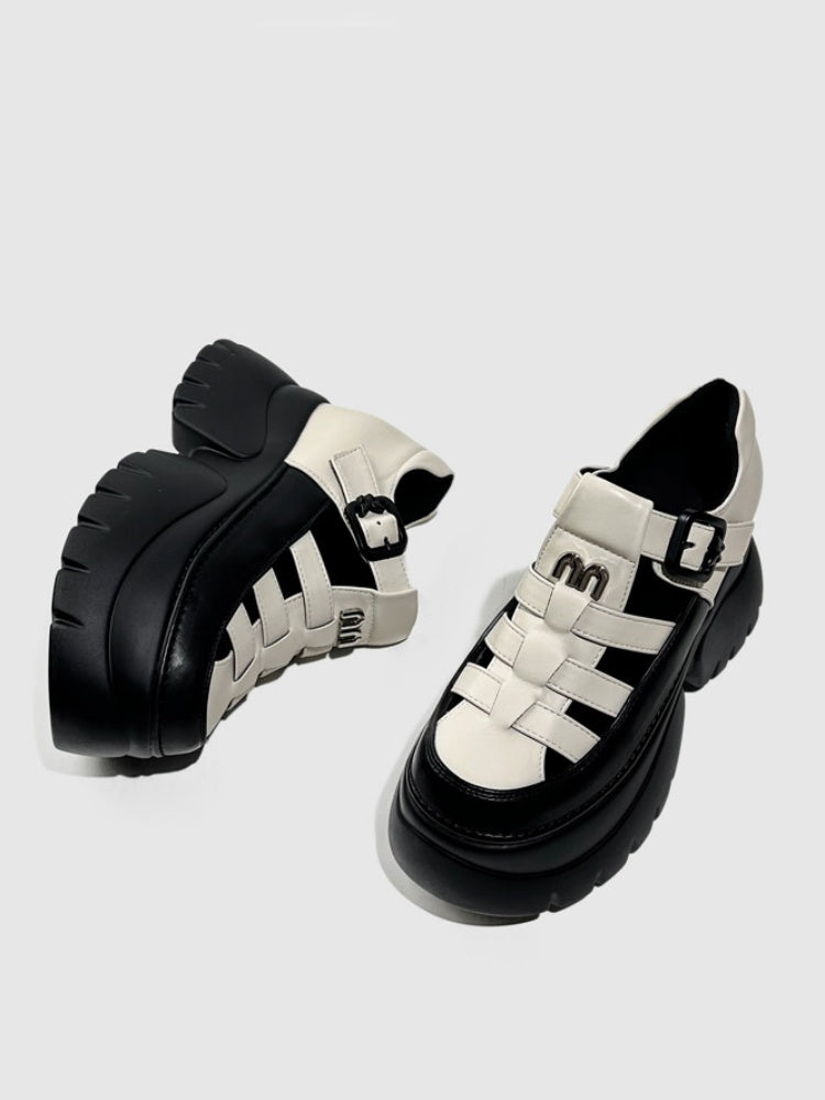 Breathable Cut-Out Platform Gladiator Sandals【s0000016767】