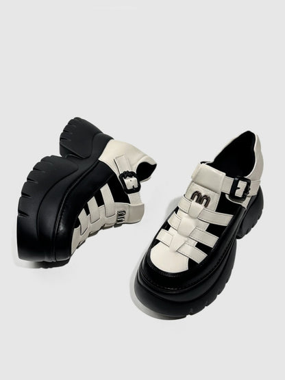 Breathable Cut-Out Platform Gladiator Sandals【s0000016767】