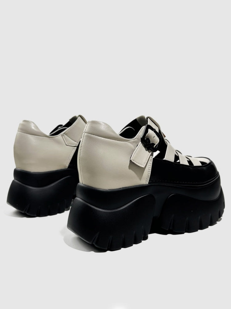 Breathable Cut-Out Platform Gladiator Sandals【s0000016767】