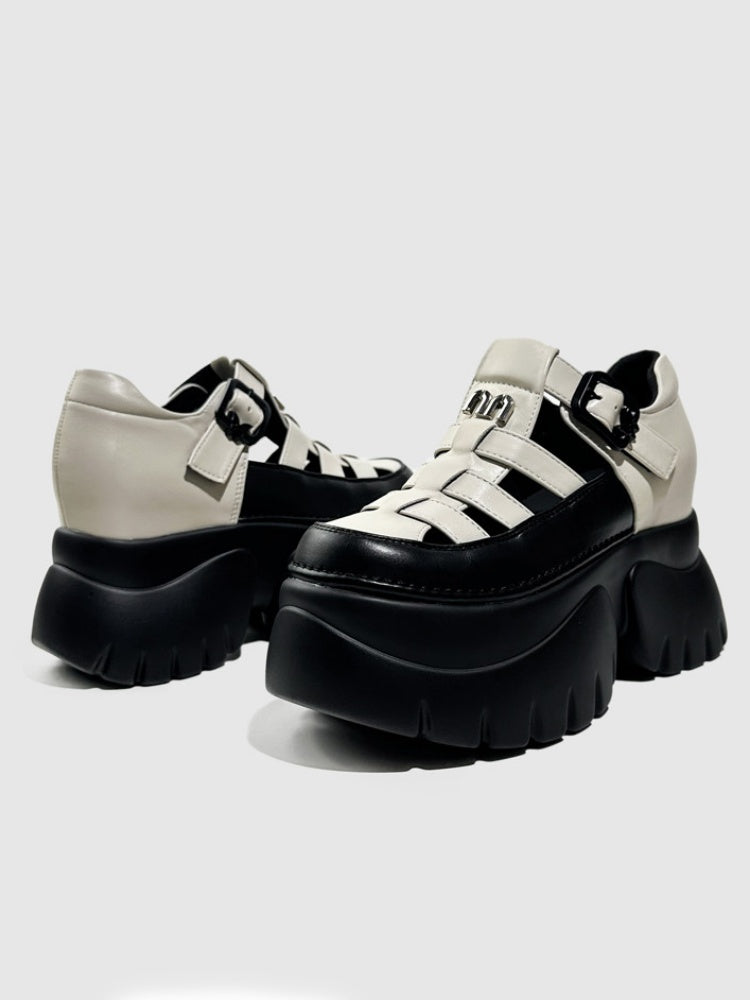 Breathable Cut-Out Platform Gladiator Sandals【s0000016767】