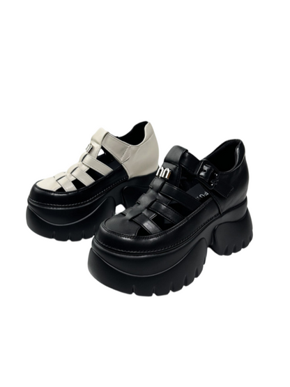 Breathable Cut-Out Platform Gladiator Sandals【s0000016767】