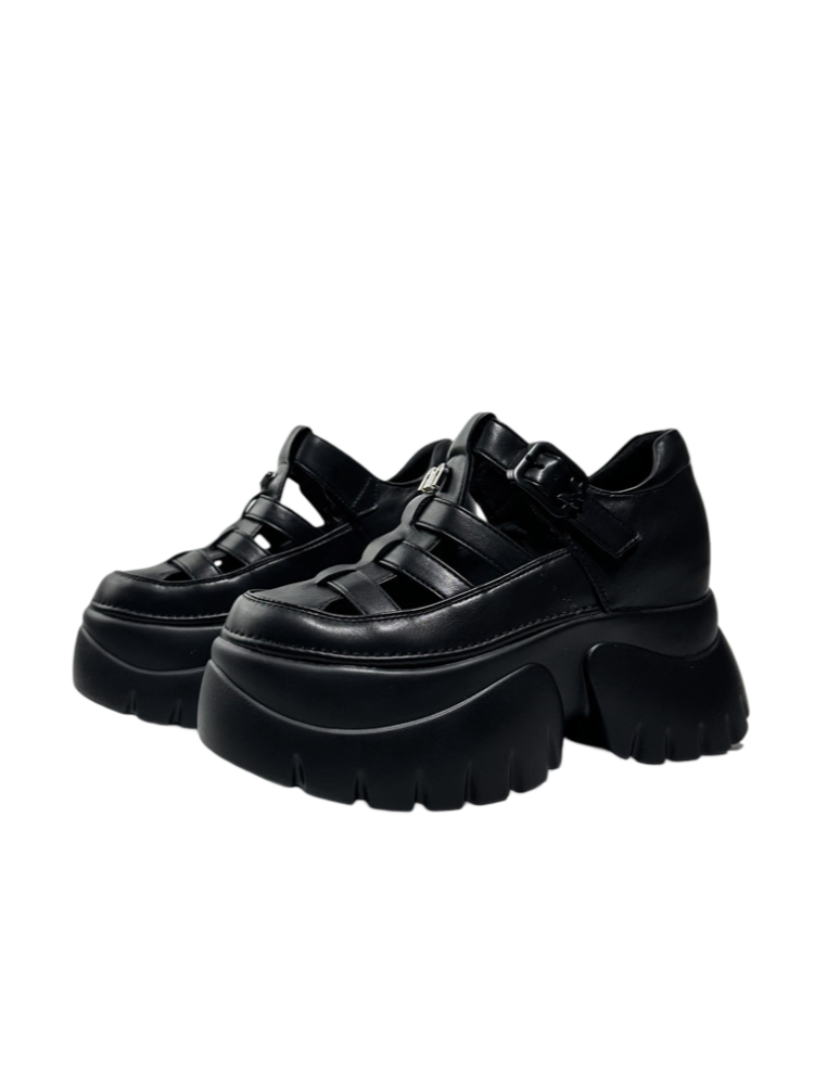 Breathable Cut-Out Platform Gladiator Sandals【s0000016767】