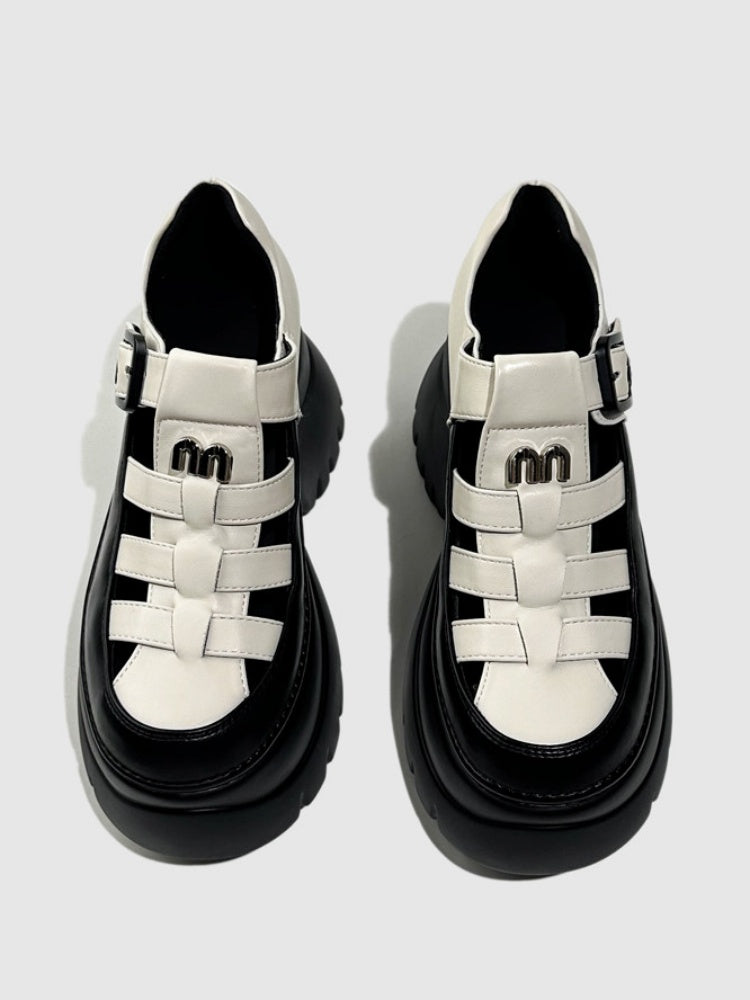 Breathable Cut-Out Platform Gladiator Sandals【s0000016767】