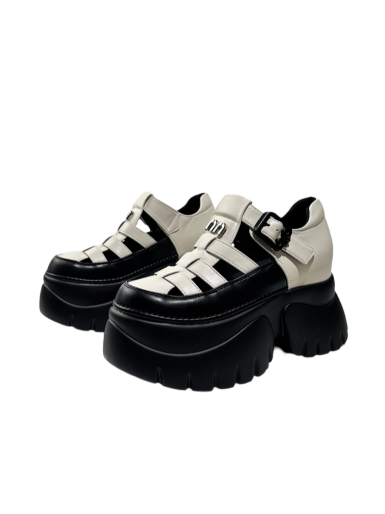Breathable Cut-Out Platform Gladiator Sandals【s0000016767】