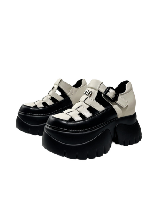 Breathable Cut-Out Platform Gladiator Sandals【s0000016767】