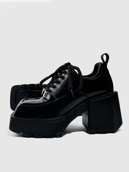 Chunky Platform Lace-Up Oxford Shoes【s0000016769】