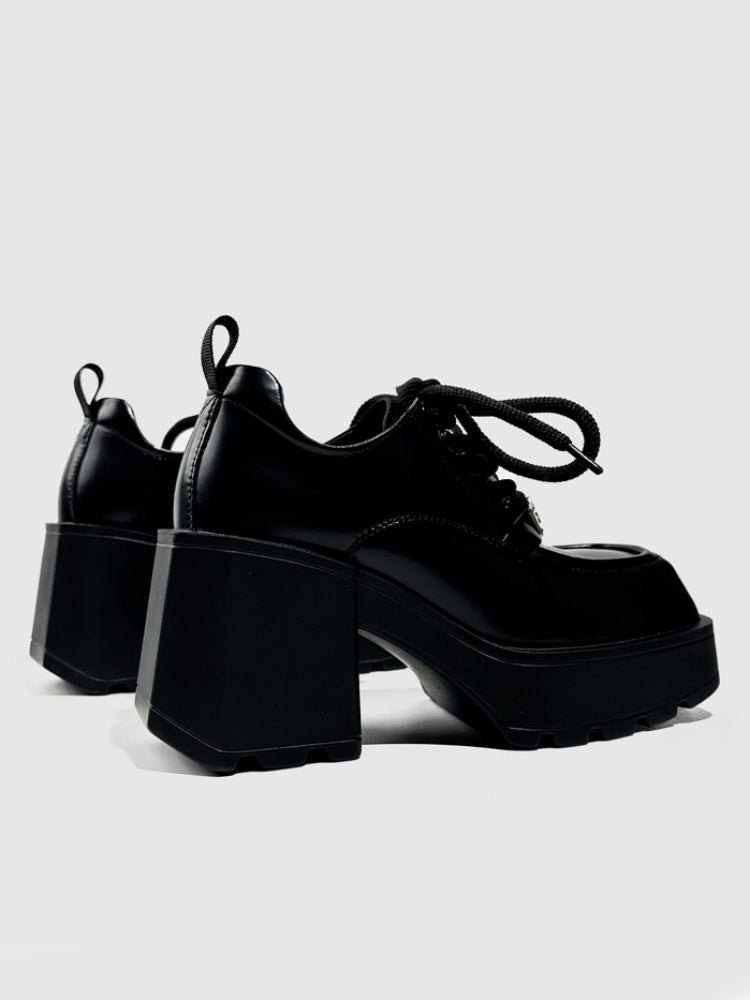 Chunky Platform Lace-Up Oxford Shoes【s0000016769】
