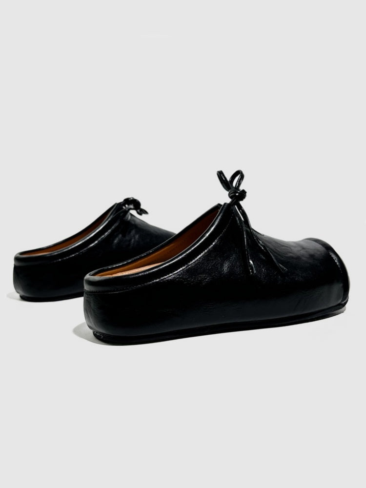 British Platform Round Toe Bow Slip-On【s0000016773】