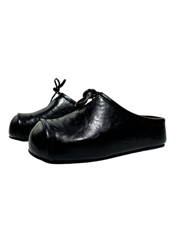 British Platform Round Toe Bow Slip-On【s0000016773】